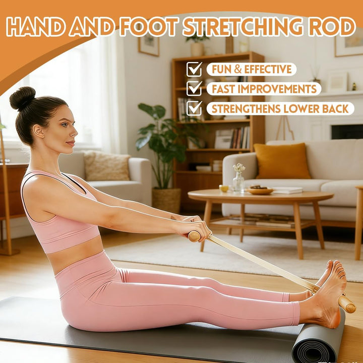 Dehngerät & Stretchinggerät 2-in-1, 2-in-1 Flexibilitäts- & Rückentrainer, Rückenstrecker mit Variab