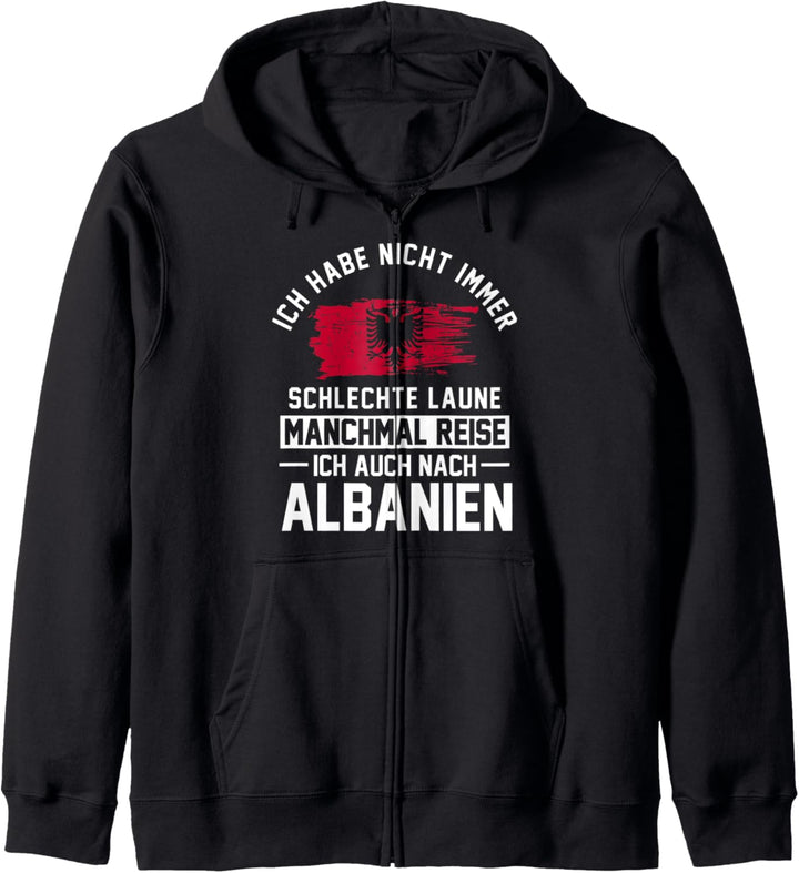 Albaner Albanisch Kosovo Albanische Flagge Kapuzenjacke