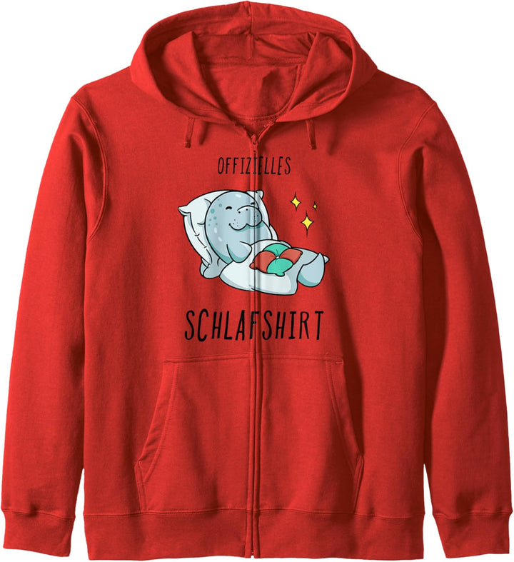 Seekuh Pyjama Schlafanzug Kapuzenjacke