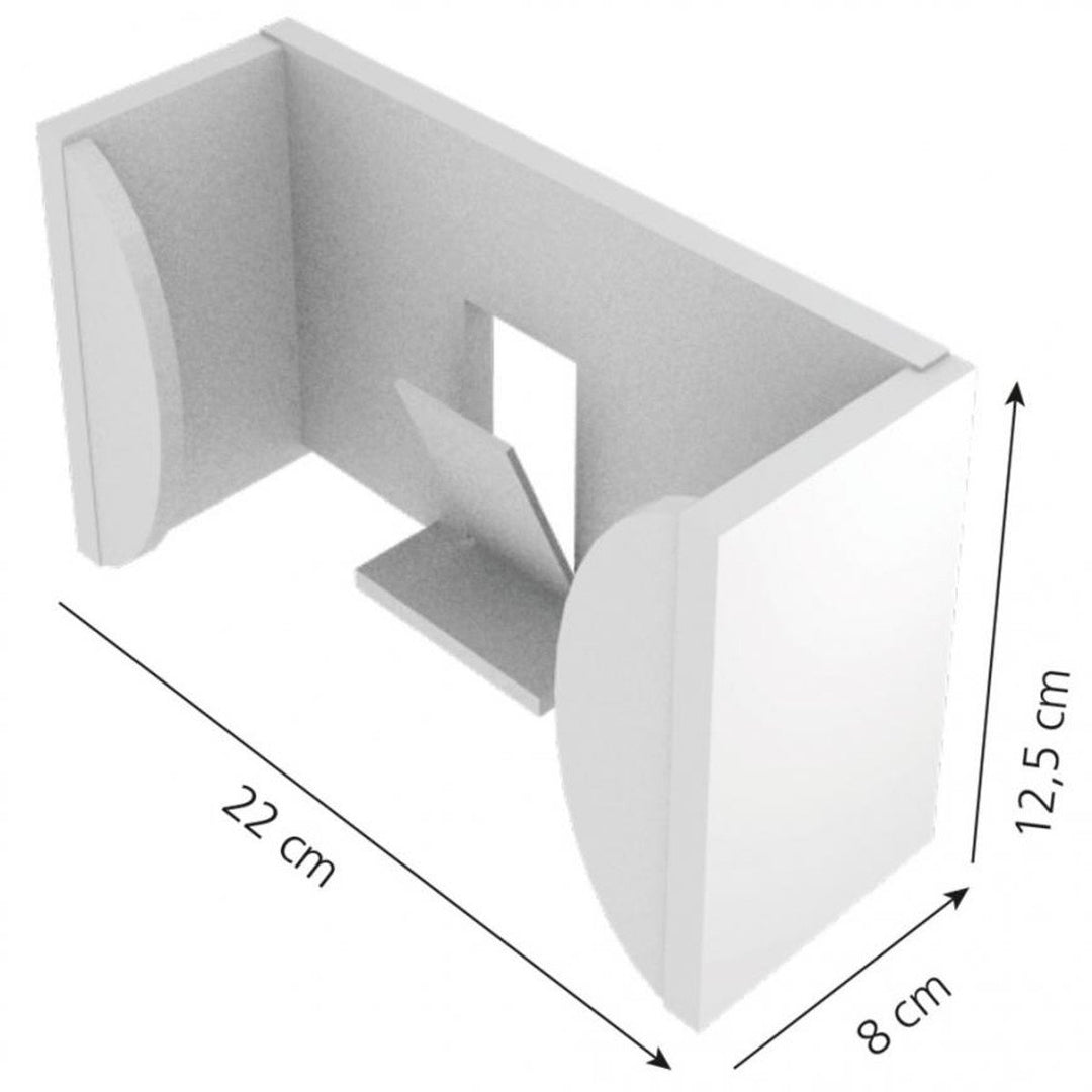 Hygostar Handschuhspender aus Spezialkunststoff 3er Spender, transparent, 39x8,5x22cm