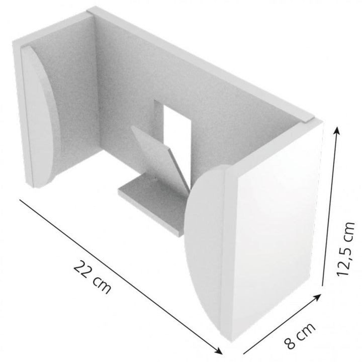 Hygostar Handschuhspender aus Spezialkunststoff 3er Spender, transparent, 39x8,5x22cm