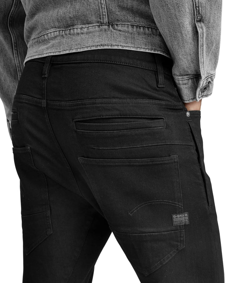 G-STAR RAW Herren D-Staq 3D Slim Jeans 26W / 30L Schwarz (Pitch Black D05385-b964-a810), 26W / 30L S