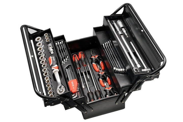 TOOL BOX W. TOOLS 62PCS