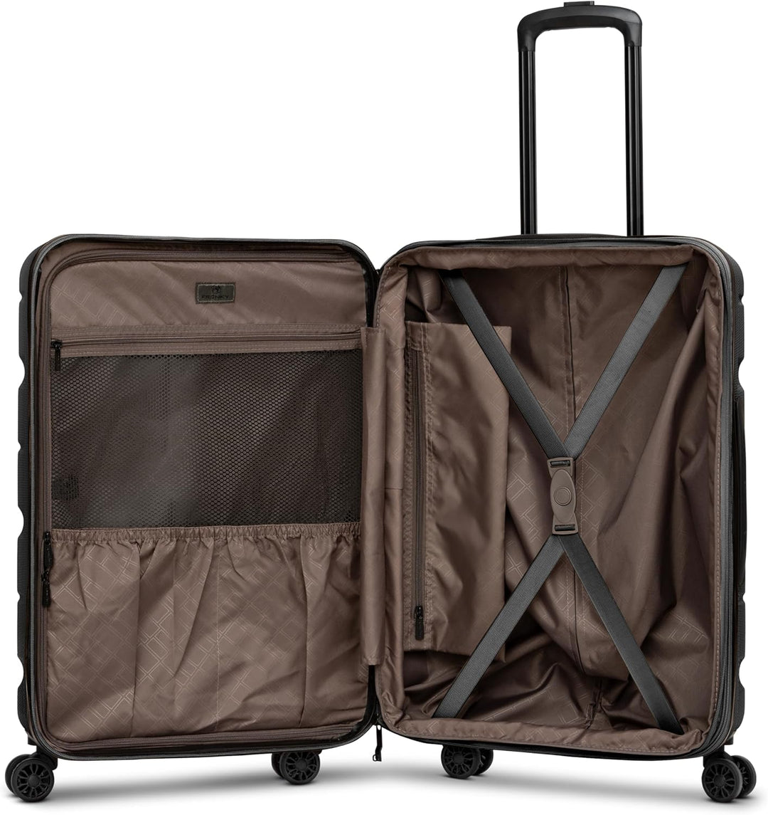 Franky Munich 4.0 Koffer Set | Trolley Hartgepäck - Handgepäck Koffer mit 4 Rollen Einer Dehnfalte,