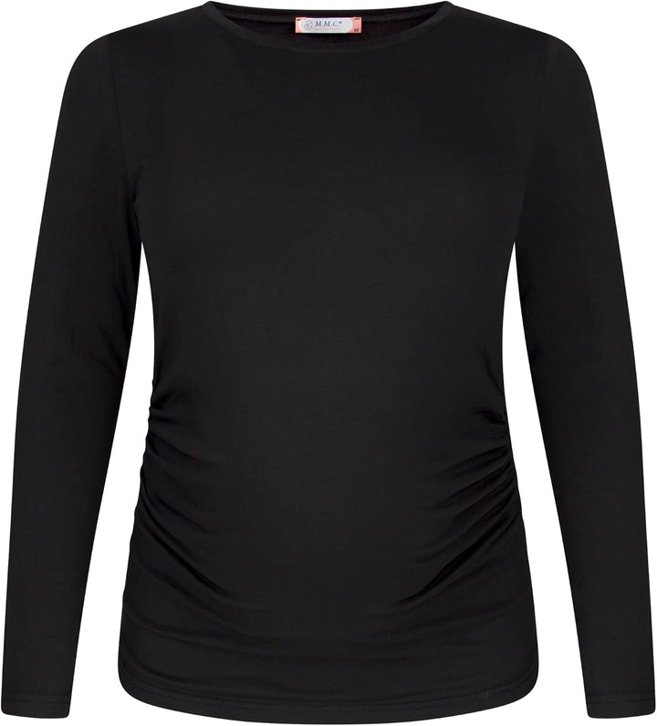 M.M.C. Umstandsshirt 3er Set unifarben Umstandsmode Schwangerschaft Schwangerschaftsshirt, Langarm