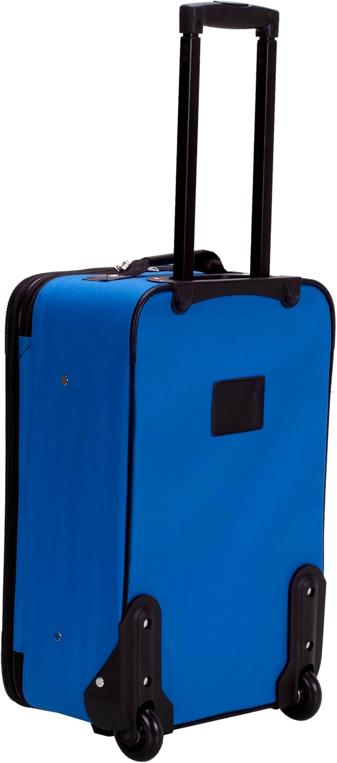 Rockland Fashion Softside Gepäck-Set, aufrecht stehend, Blau, 2-Piece Set (14/19), Fashion Softside