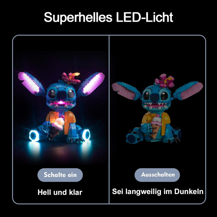 Led Licht Set Kompatibel mit Lego 43249 Stitch (Kein Modell), Dekorationsbeleuchtungsset Compatible