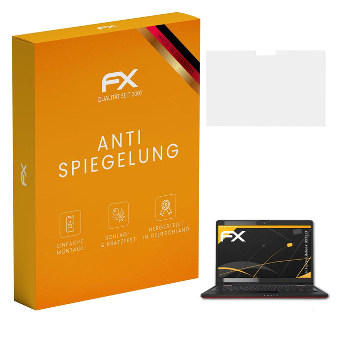 atFoliX Displayfolie kompatibel mit Fujitsu Lifebook U9311X Schutzfolie, entspiegelnde und stossdämp