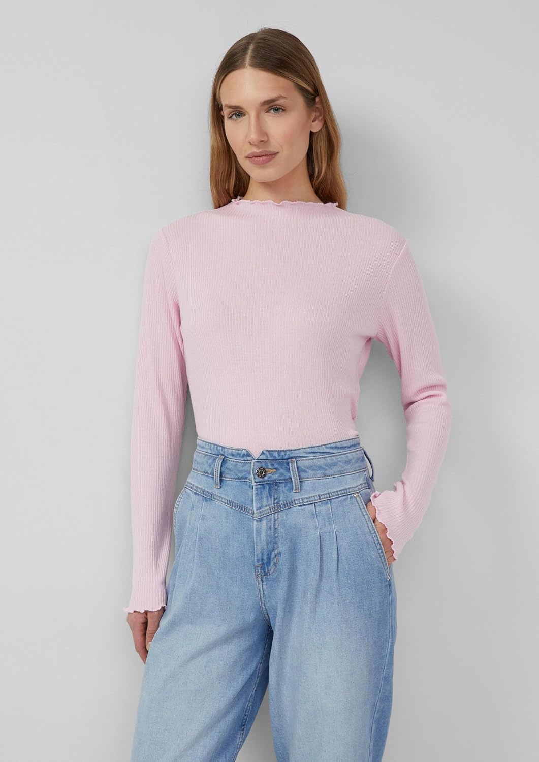 s.Oliver T-Shirt aus Baumwollmix 42 4156_zartrosa, 42 4156_zartrosa