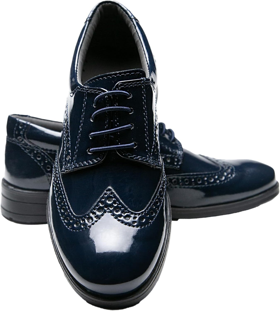 Jungen Kunstleder Lack Brogue Abendschuhe Schnürschuhe formelle Hochzeit Pagenkopf Schuhe 22 EU Mari