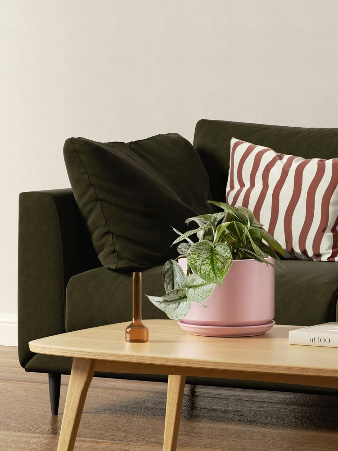 LE TAUCI 3 er Pack Übertöpfe Keramik, 11+13+17 cm Durchmesser Klein Töpfe Set, Blumentopf für Zimmer
