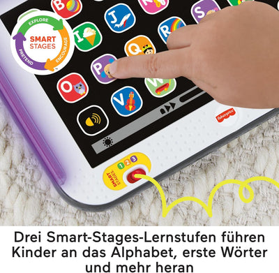 Fisher-Price Lernspass, Lernspielzeug für Kleinkinder, Smart Stages Tablet Computer-Attrappe mit Mus