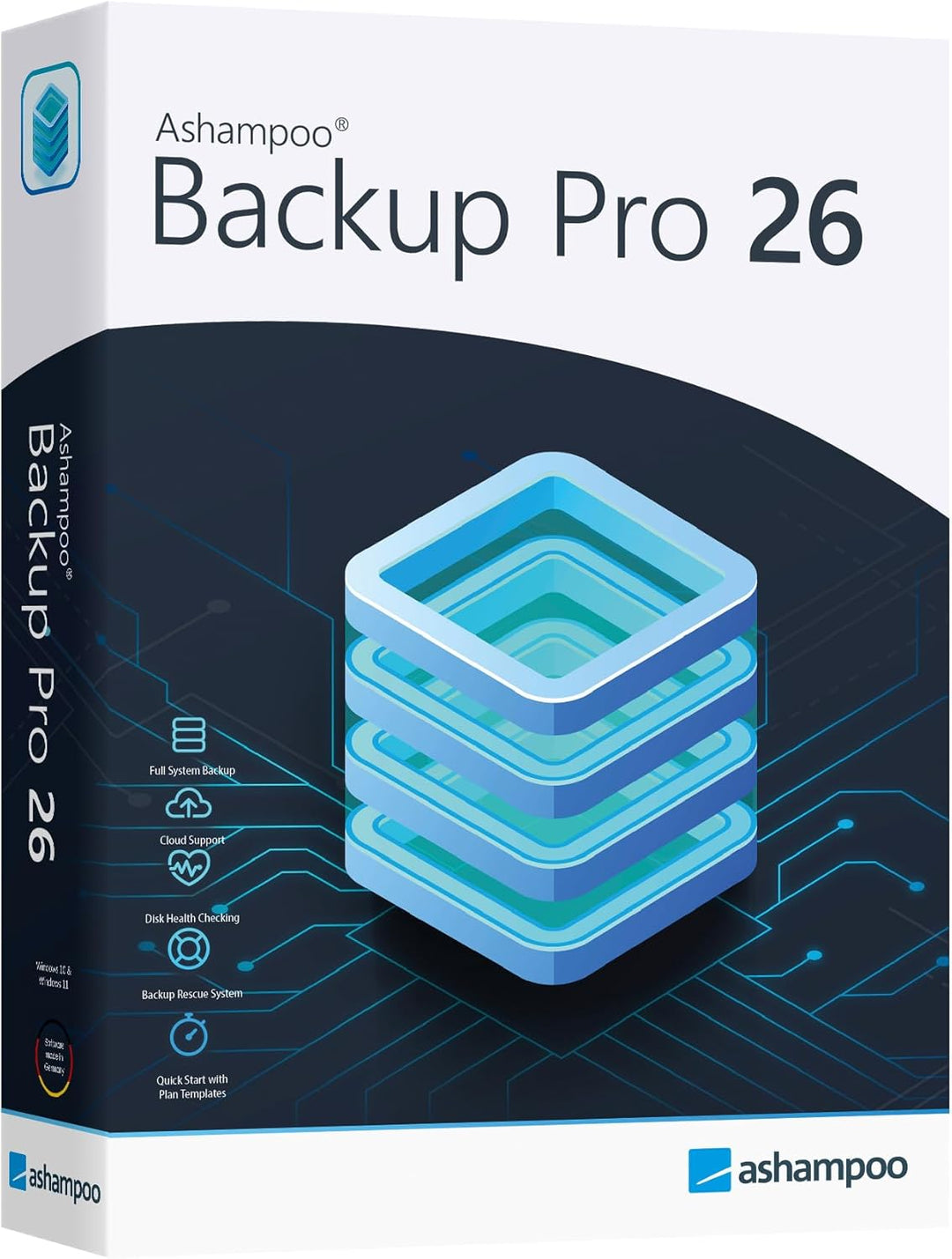 Backup Pro 25 - Datensicherung Programm, Rettung bei Malware-Befall, defekter Festplatte oder Window