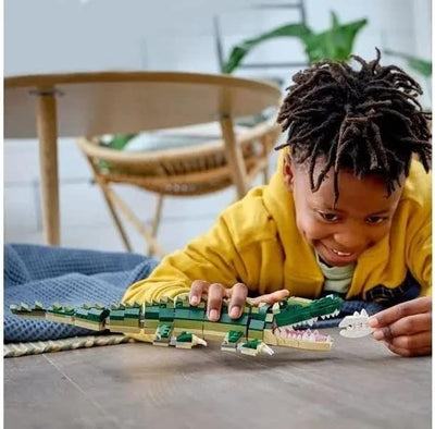 LEGO Creator 3-in-1 Krokodil 31121 Building Toy Featuring Wild Animal Toys (454 Teile)