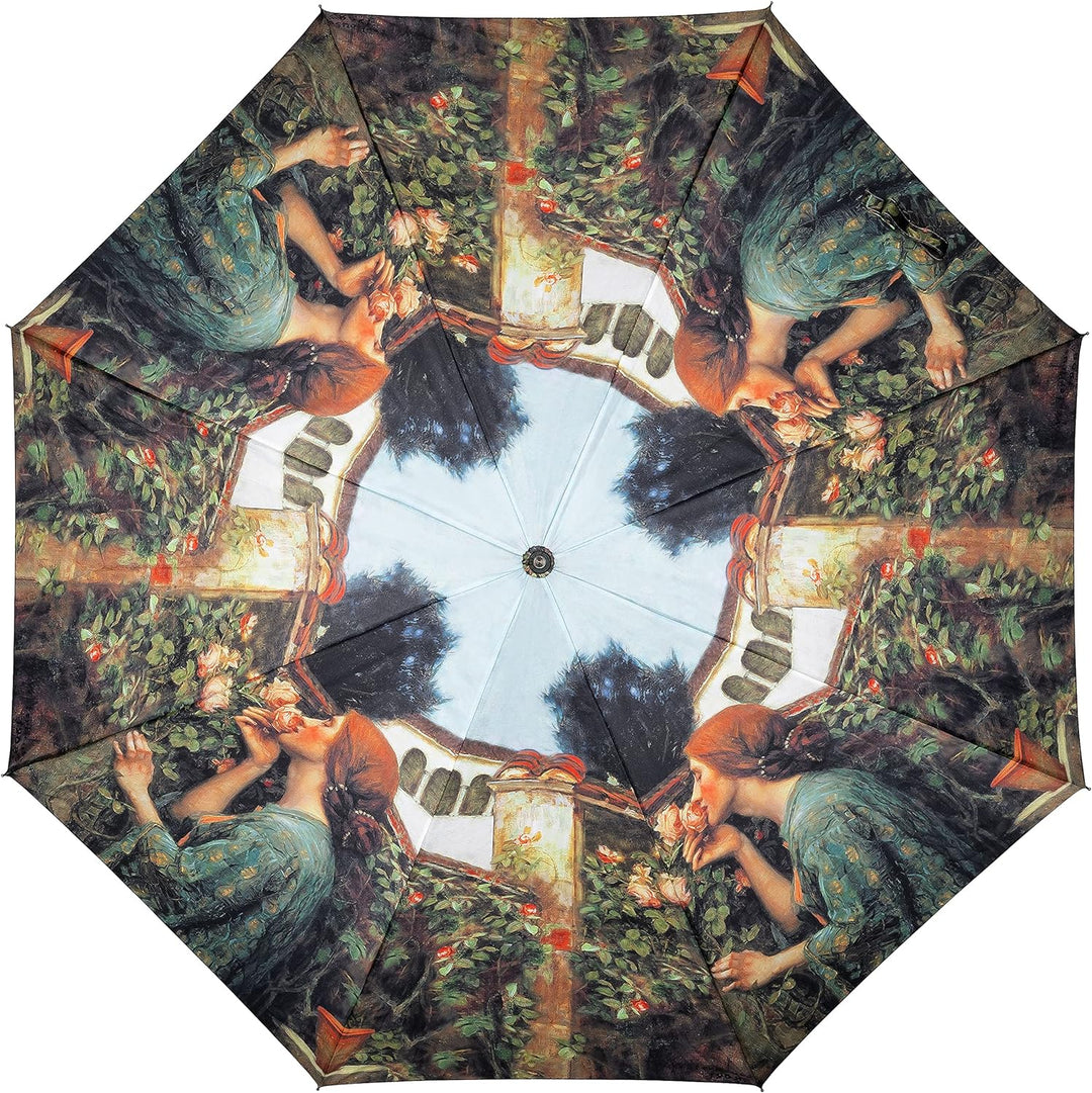 VON LILIENFELD Regenschirm John W. Waterhouse My sweet Rose Auf-Automatik Damen Kunst Stockschirm St