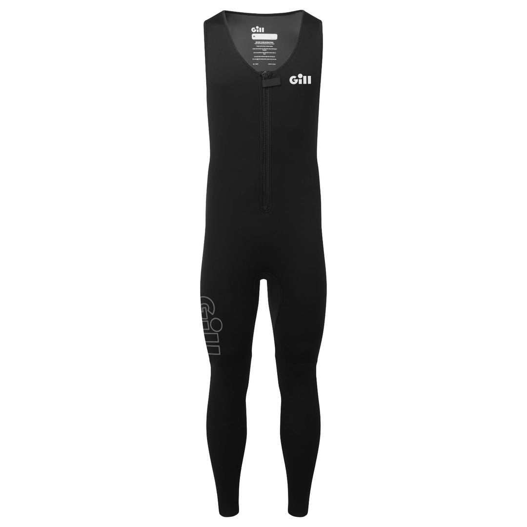 Gill Dynamic Long John Neoprenanzug, ärmellos, 3 mm Thermo- und Aufprallschutz, Bio-Schaum, Reissver