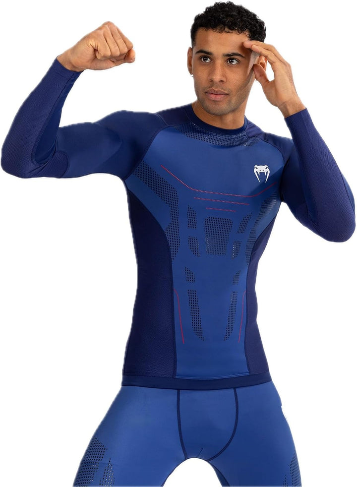 Venum Technischer 3.0 Rashguard XXL Nacht Blau, XXL Nacht Blau