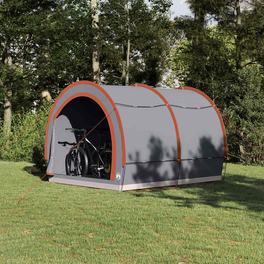 Mangloder Fahrradgarage mit Dach Grün x x TAFT wetterfestes Outdoor-Fahrradlagerzelt mit E-Port, Sta