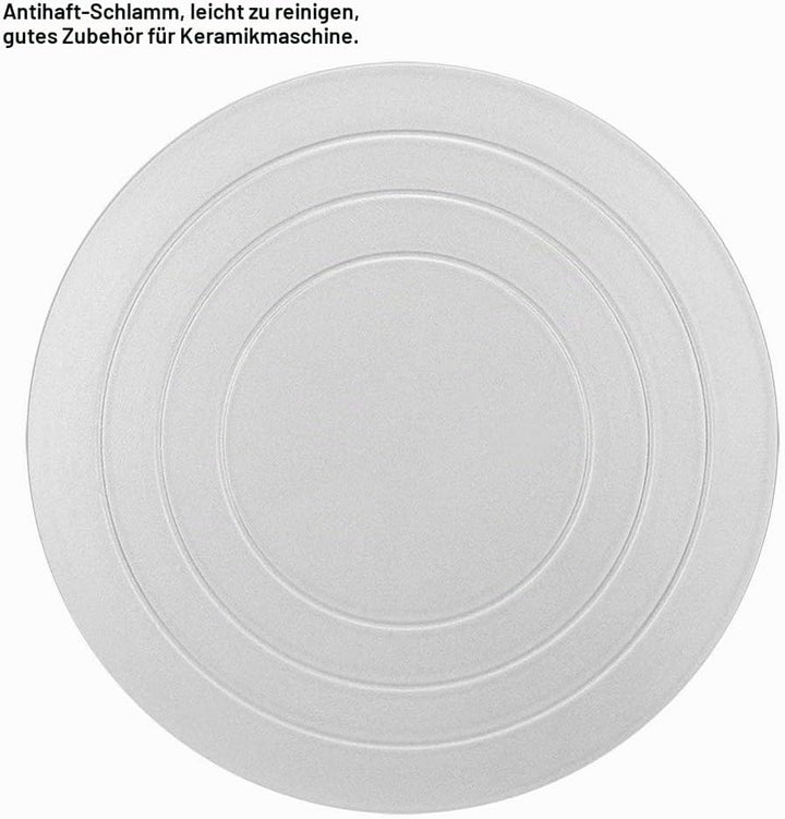 Töpferscheibe, Keramik-Drehscheibe, Drehtisch aus Metall für Skulpturen, Klassenzimmer, Töpfer-Klass