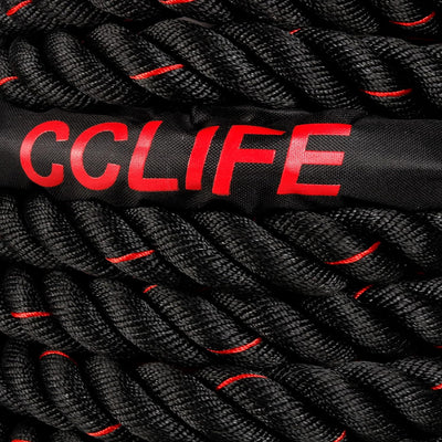 CCLIFE Battle Ropes Schlachtseil 9m 12m 15m Ø38mm Fitnesse Sport Tau Trainingsseil Fitnessseil Sport