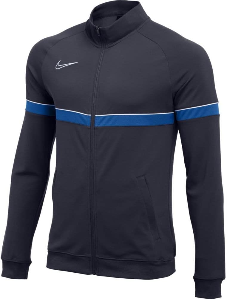 Nike Unisex Kinder Y Nk Dry Acd21 Trk Jkt Jacke XS Obsidian/White/Royal Blue/White, XS Obsidian/Whit