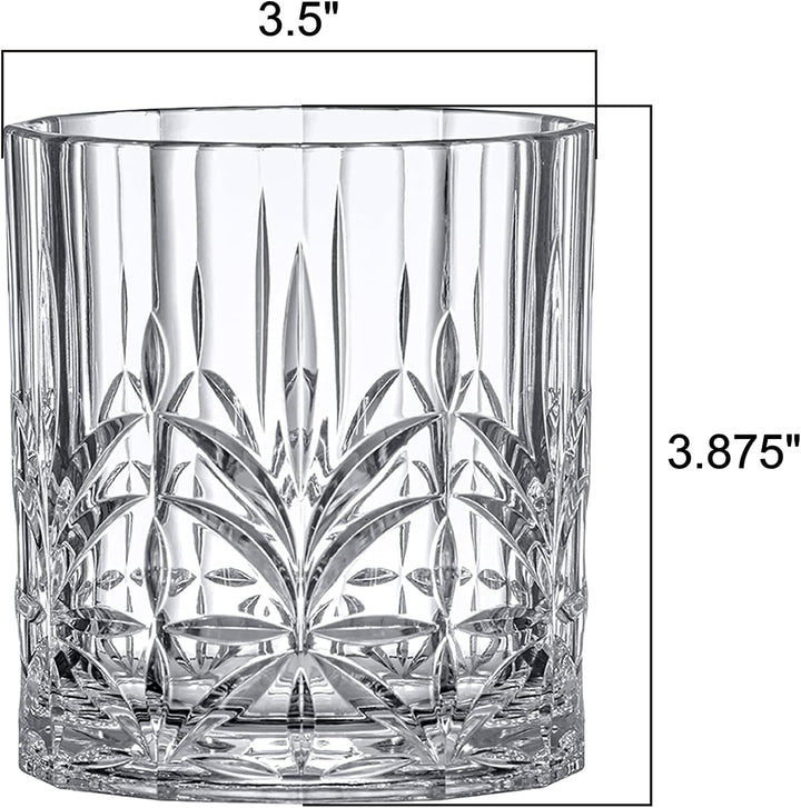 Amazing Abby Unzerbrechliche Tritan-Whiskygläser (4 Stück), wiederverwendbare Whiskygläser aus Kunst