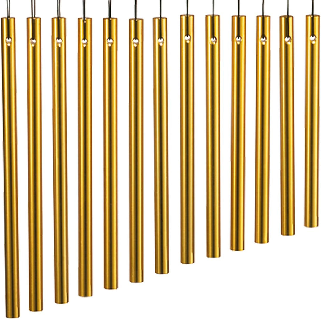 Meinl Percussion CH27 Chimes (27 Stäbe, einreihig), Gold Mehrfarbig, Mehrfarbig