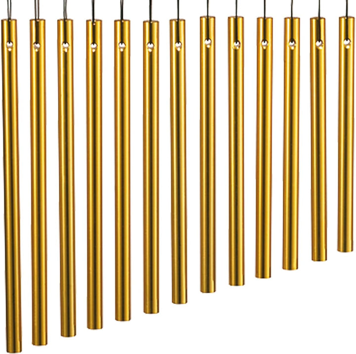 Meinl Percussion CH27 Chimes (27 Stäbe, einreihig), Gold Mehrfarbig, Mehrfarbig