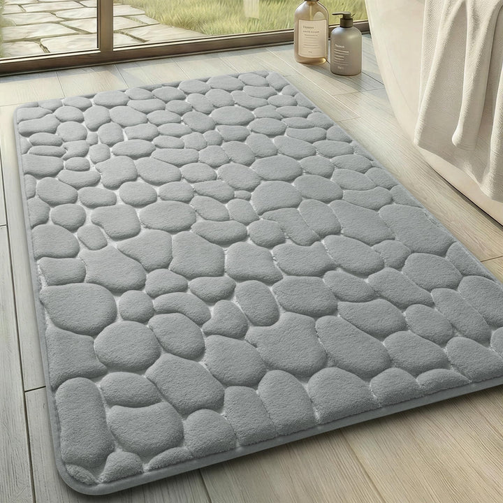 chakme Badematte Memoryschaum Badteppich Saugfähige Badvorleger Badezimmerteppich Duschmatte Deko Fu