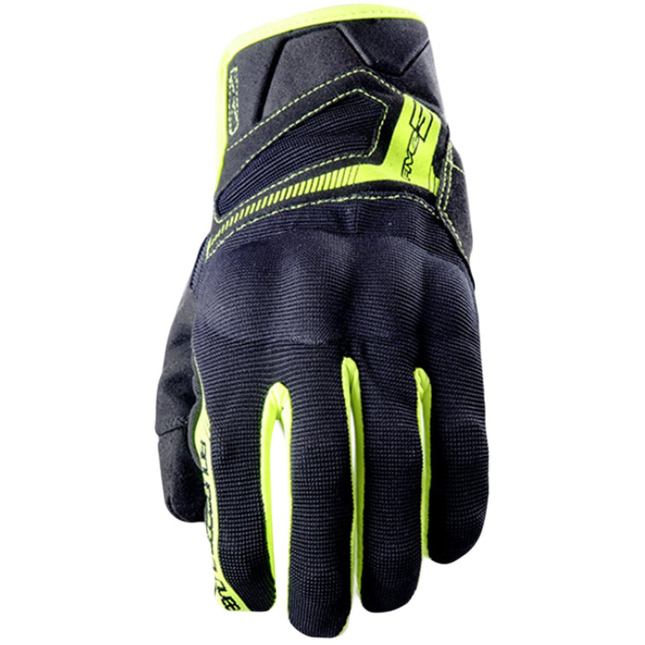FIVE Gants Moto Femme RS4 Erwachsene Handschuhe (schwarz) Grösse 13 M BLACK/FLUOYELLOW, M BLACK/FLUO