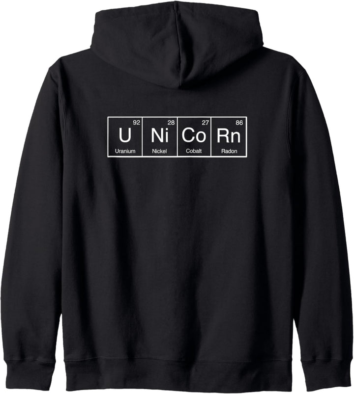 Einhorn, Periodensystem der Elemente Kapuzenjacke