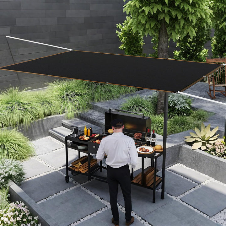 YRHome Sonnensegel 3x4m Rechteckig UV-Schutz 95% Winddurchlässig Robust für Garten Terrasse Balkon a