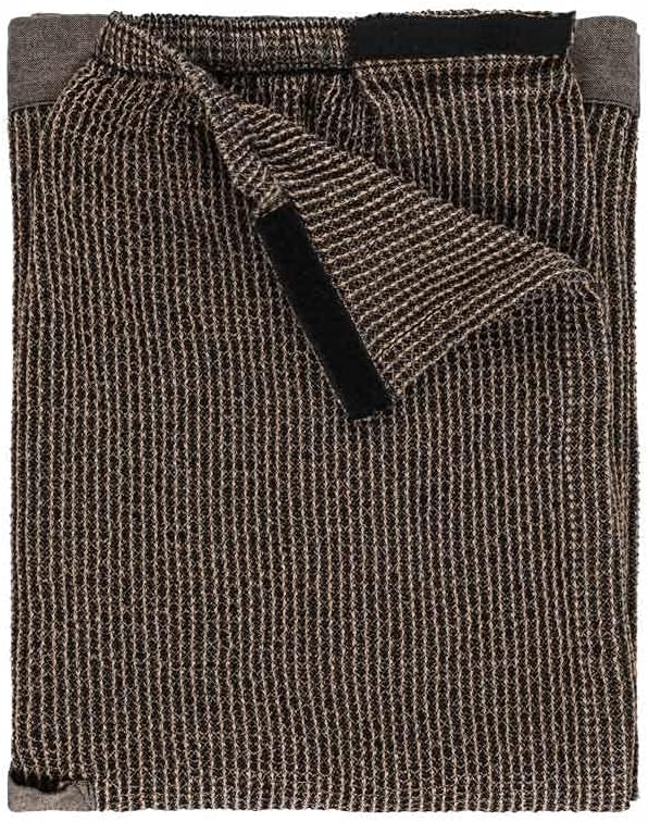 Rento Hüfttuch Sauna Kilt, Farbe schwarz/Natur