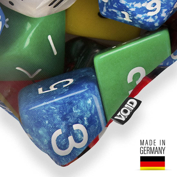 VOID Würfel Spielwürfel Glücksspiel Kissenbezug 80x80 Kissenhülle Kissen Sofakissen Dekokissen wette