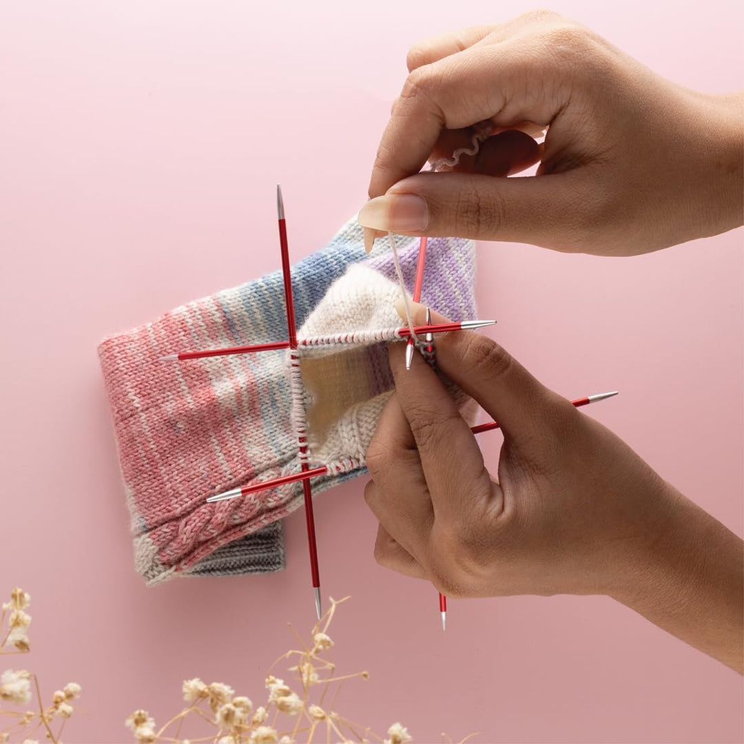 KnitPro Zing Nadelspiel-Set 20 cm, 2,5-5,0 mm - Perfekte Vielseitigkeit für kreative Strickprojekte