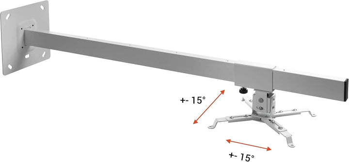 celexon Beamer-Wandhalterung MultiCel WM1200 - weiss - Wandabstand bis 120 cm - bis 15 kg - Neig- un