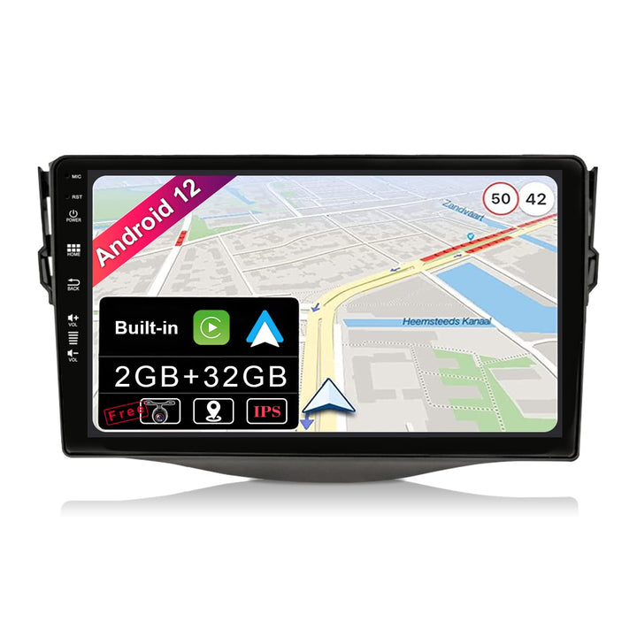 JOYX Android 12 Autoradio mit 2.5D Passt für Toyota RAV4 (2007-2012) - [2G+32G] - Rückfahrkamera KOS