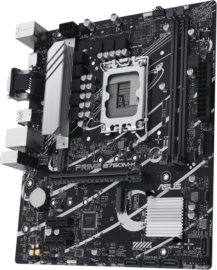 ASUS Prime B760M-K Gaming Mainboard Sockel Intel LGA 1700 (Intel B760, mATX, DDR5 Speicher, 2X PCIe