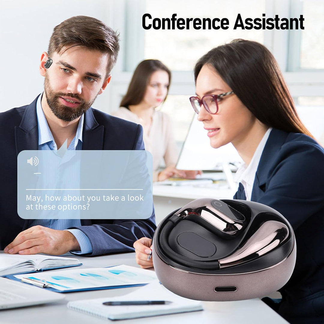 AI -Sprachübersetzer -Ohrhörer, Xg99 Echtzeit Bluetooth -Übersetzungs -Headset für 80 Sprachen, 4 Üb