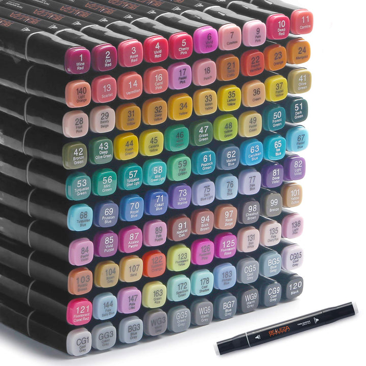 Colourful Markers with 100 Graffiti Pens Permanent Marker Kunstmarker professioneller Kunststift Dua