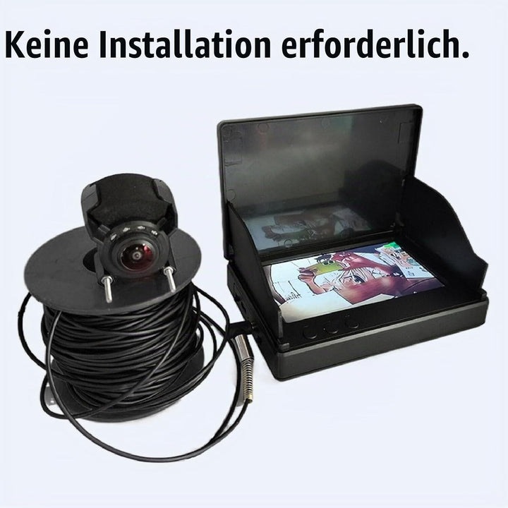 Bewinner Unterwasser Angeldrohne mit 1080P HD Kamera - 30m Kabel &amp; 4,3 Zoll Display, Fischfinder für