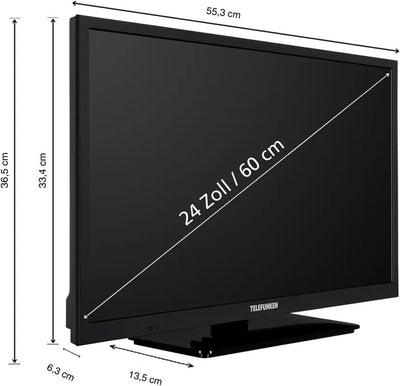 TELEFUNKEN T24X820 Mobile Smart TV 24 Zoll DVB/S/S2/T2/C 12/230 Volt