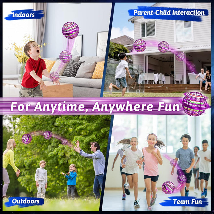 semai Fliegender Ball,orbi Boomerang Ball, Kinder Spielzeug ab 6 Jahren mit LED Licht, Hand Controll