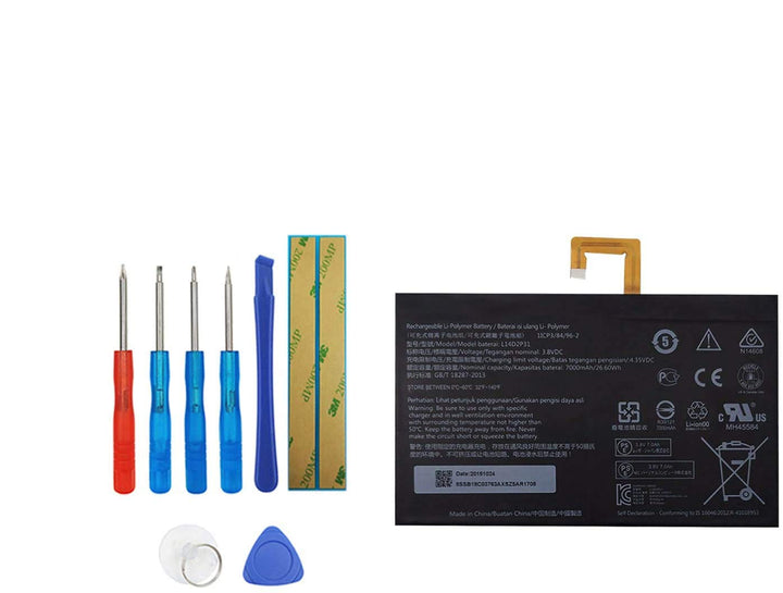 Vvsialeek L14D2P31 Ersatz Akku Kompatibel Für Lenovo Tab 2 A10-70 Tab 2 A10-70F with Toolkit