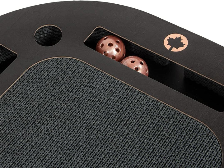 CanadianCat Company | XXL Katzenspielplatz 85 x 54 x 5,8 cm mit integrierter Kratzpappe | PlayPlate