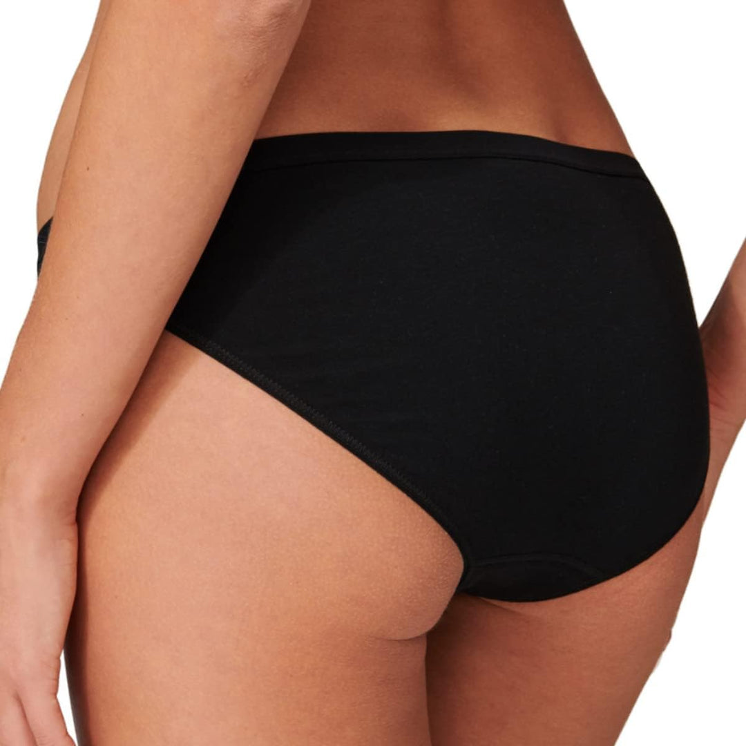 Schiesser Damen 2 PACK Mini Slip Bio Baumwolle - 95/5 Organic 36 4 X Schwarz, 36 4 X Schwarz