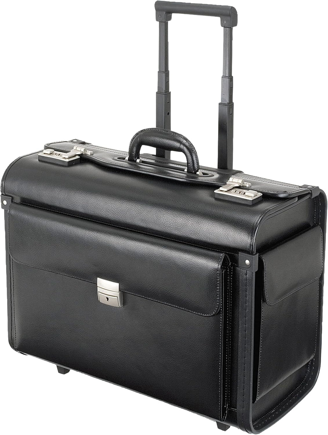 ALASSIO 92705 Pilotenkoffer Silvana, Businesskoffer aus echtem Leder, Geschäftskoffer mit arretierba