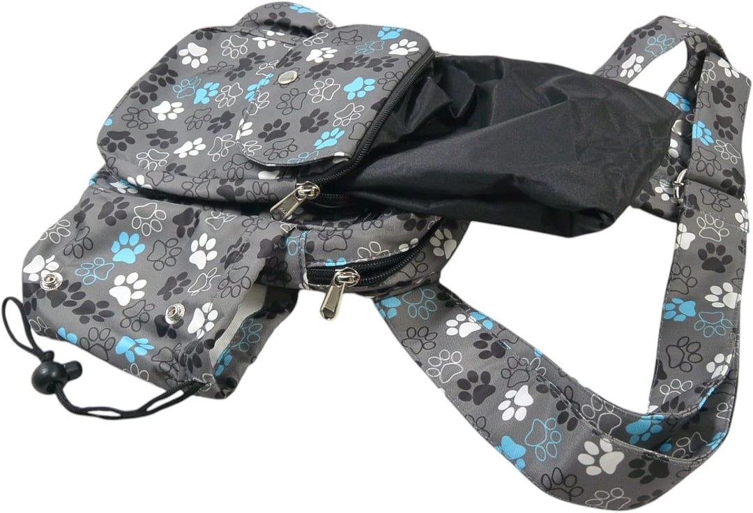 Konstanz Mandala 71049 – Gassitasche mit integriertem Flaschenhalter – Leckerlitasche für Hunde, was