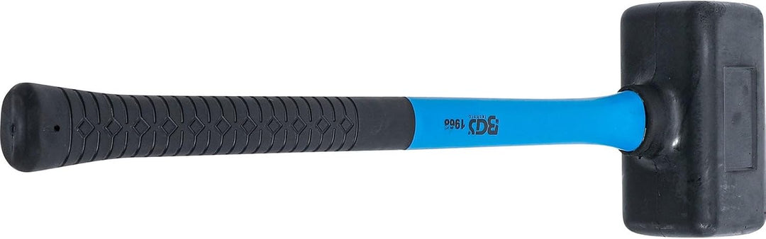 BGS 1968 | Schonhammer | Fiberglasstiel | rückschlagfrei | Ø 70 mm | 2100 g | Gummihammer Kopf-Ø 70