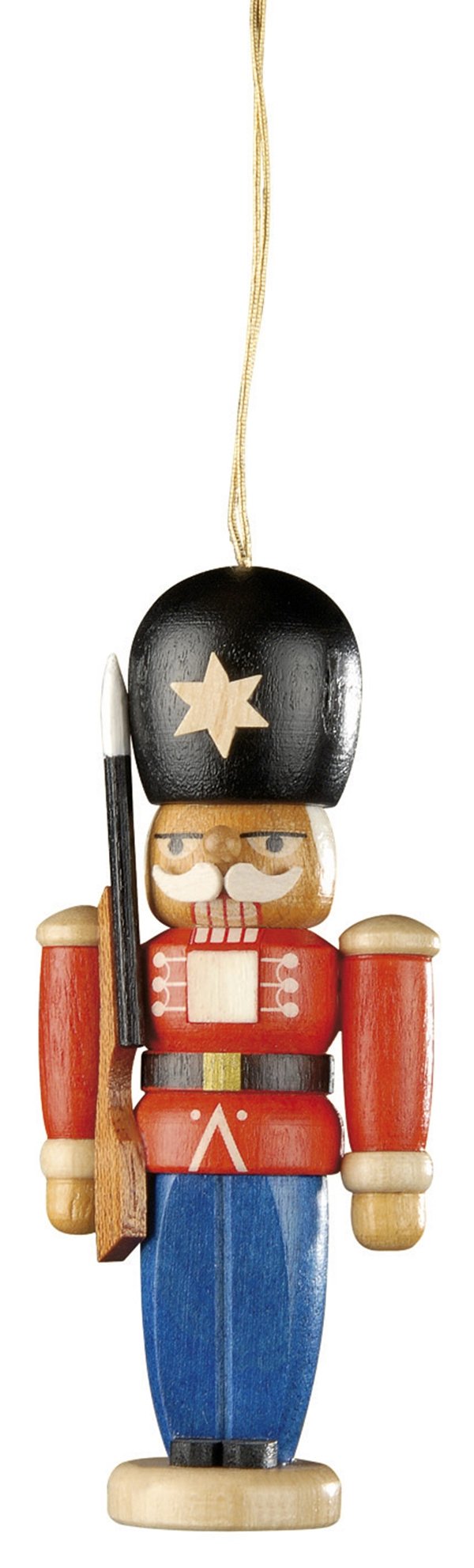 Rudolphs Schatzkiste Christbaumschmuck Baumbehang Nussknacker Wachsoldat farbig Höhe 8 cm NEU Weihna